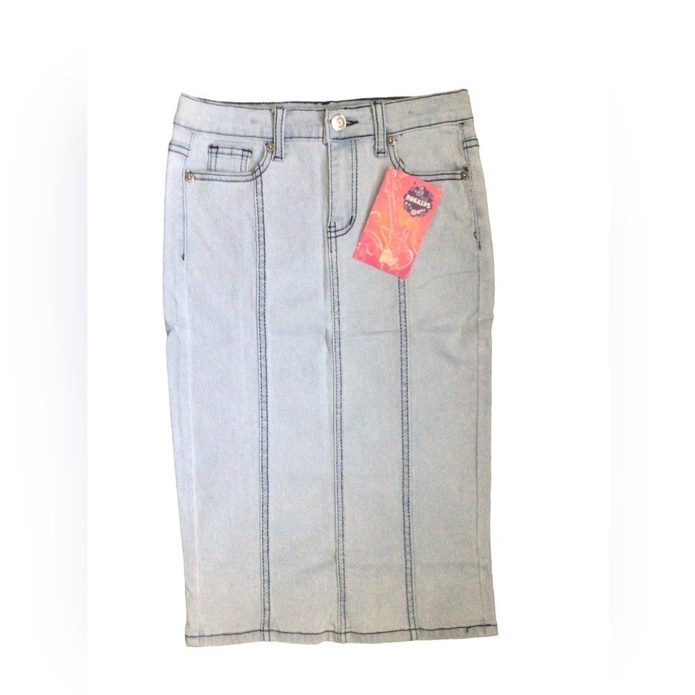 ROCKIDS Little Girls Denim Jean Skirt size 4/6  BRAND NEW!! TAGS INCLUDED
